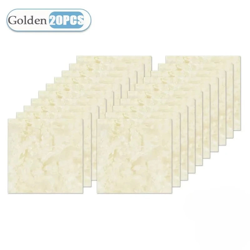 DIY用 マーブル柄タイル風 ステッカー 10枚入~50枚入 大容量