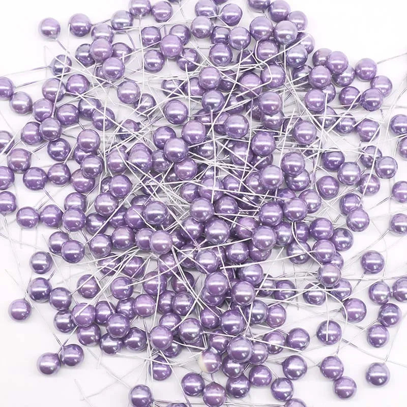 【DIY・装飾・手芸用】チェリー・フルーツ風ミニパールセット(50個セット)