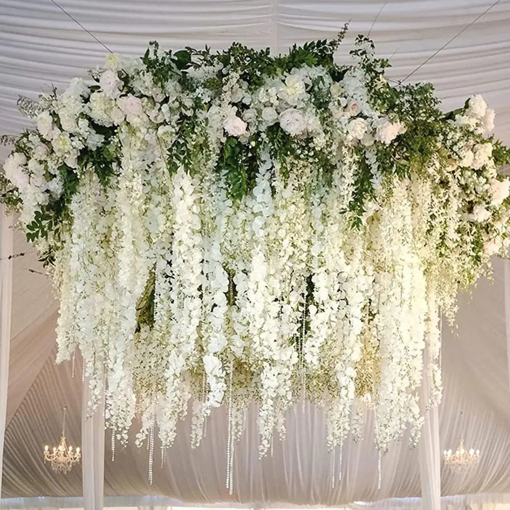 パーティー・ガーデン装飾|シルク造花 ガーランドセット(12個入り)