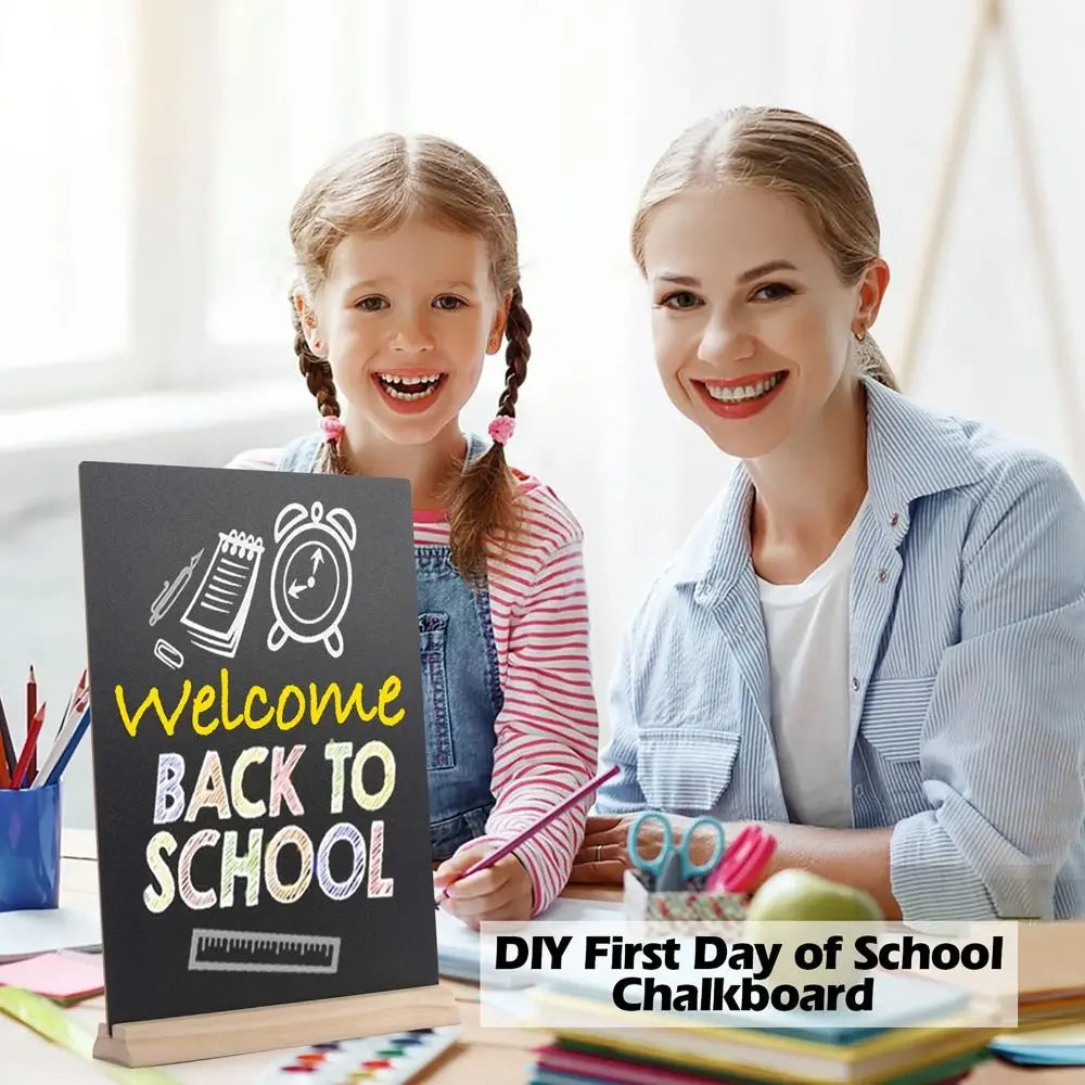 コンパクトな卓上黒板サイン4個セット