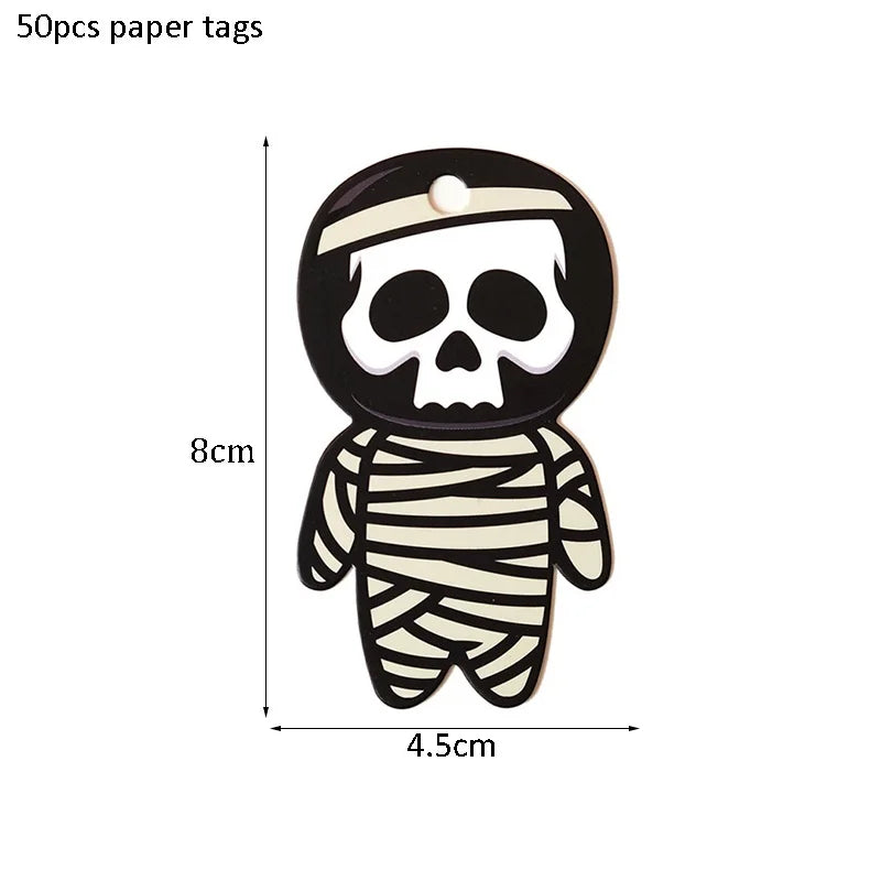 イベント・ハロウィングッズ|ハロウィン用ギフトタグ50枚セット
