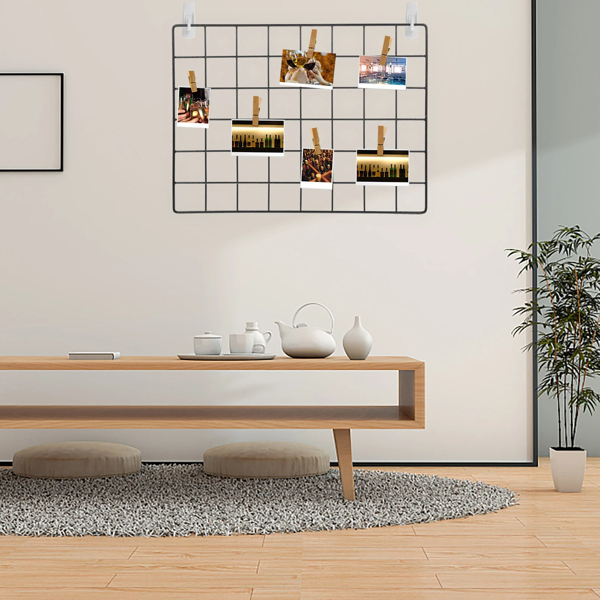 メタルグリッドウォールパネル アイアンフレーム