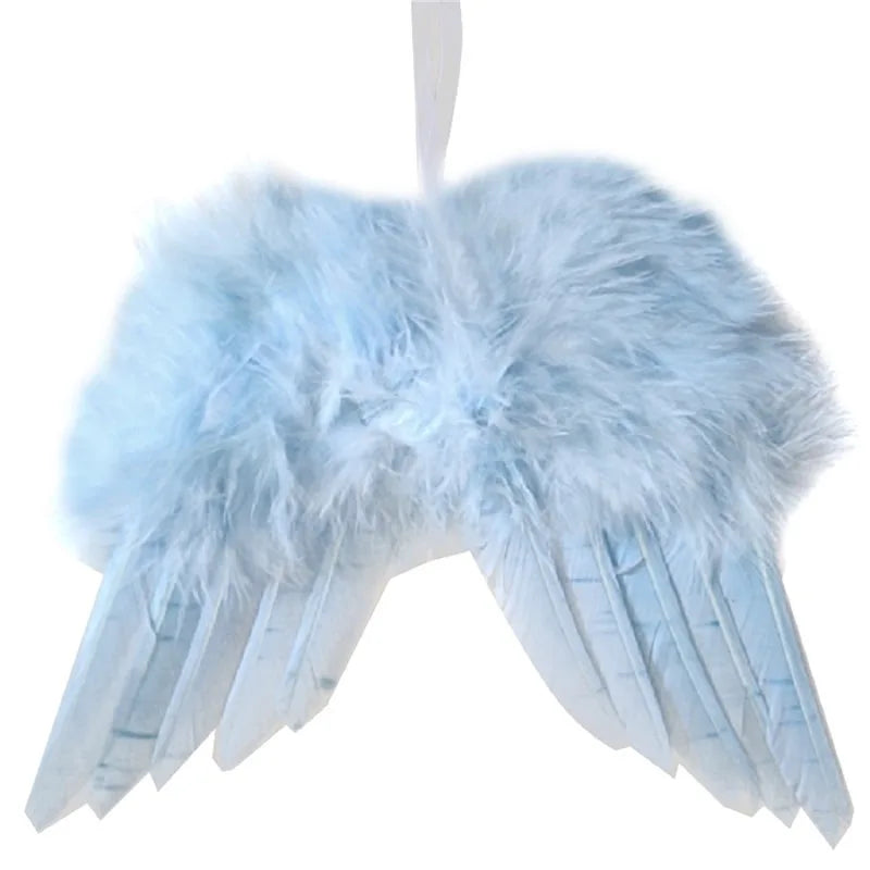 イベント・パーティー装飾|エンジェルホワイトフェザーウィングオーナメント(1個入/10個入)