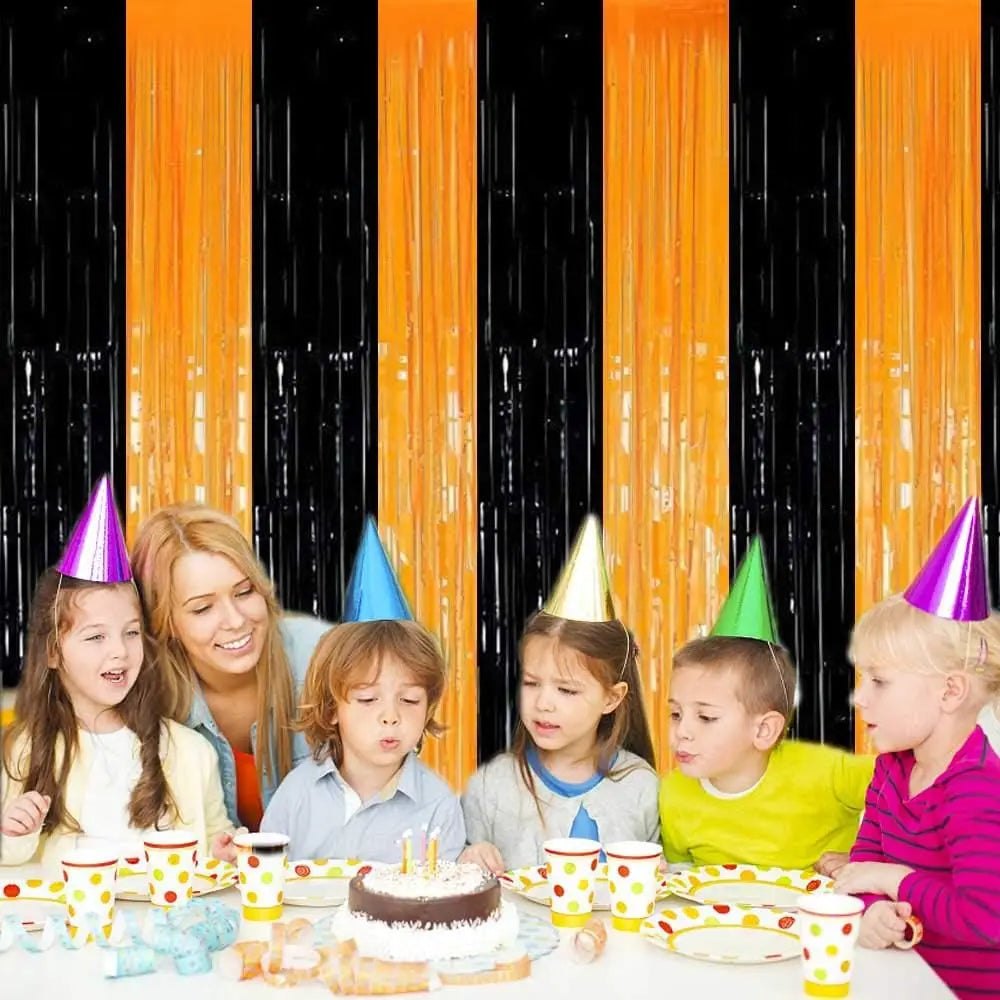 イベント・ハロウィングッズ|メタリックフリンジカーテン2パック