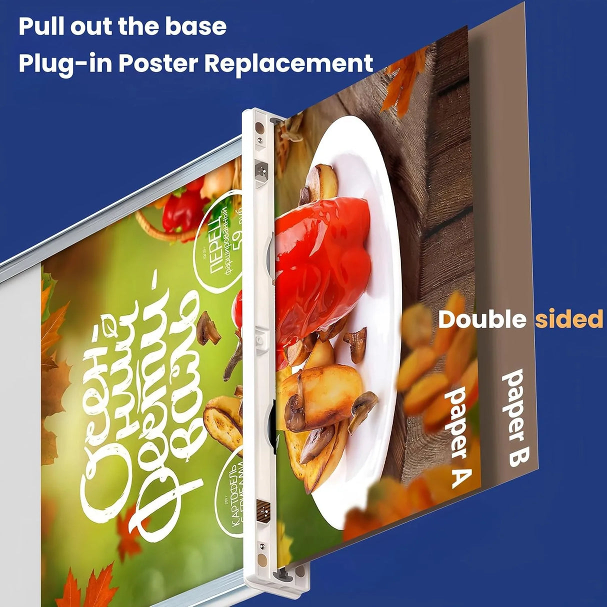 両面LEDライトボックスサインホルダー A4/A5