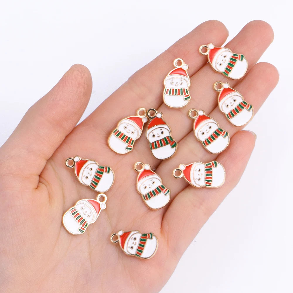 キュートなクリスマスチャームセット(10個セット)