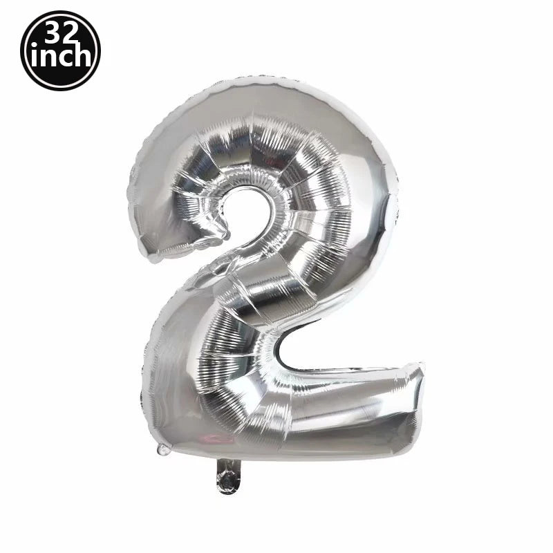 イベント・バルーン装飾 | マルチカラー数字バルーン