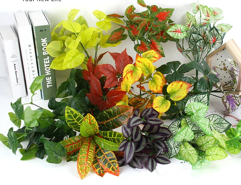 人工植物のデスクトップ装飾・フェイクグリーンの植物アクセサリー・プラスチックの花・屋外装飾