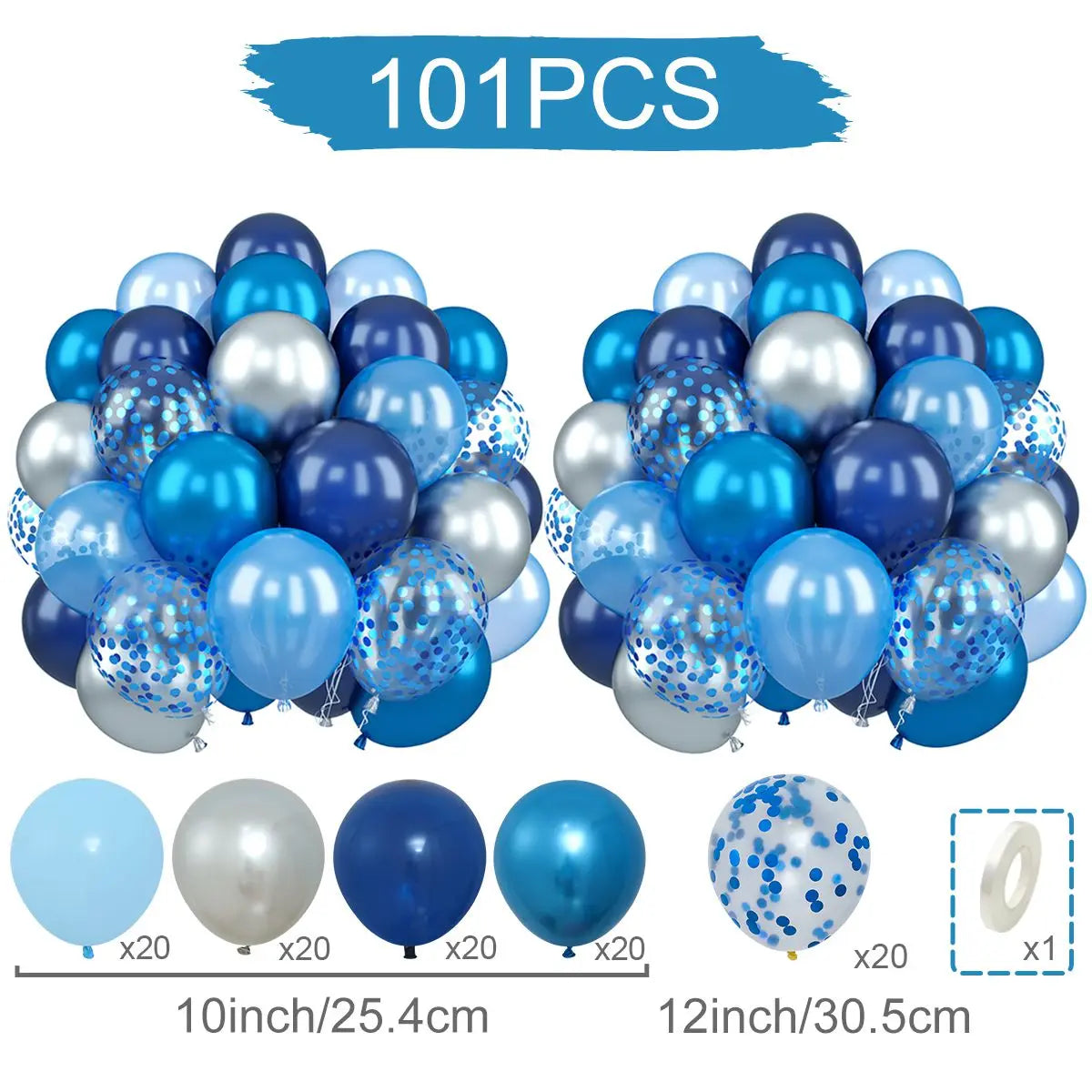 イベント・クリスマス装飾|ゴールドコンフェッティ&メタリックバルーンセット