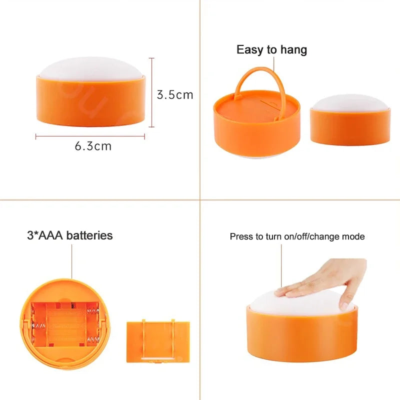 イベント・ハロウィングッズ|LEDパンプキンナイトライト2個セット