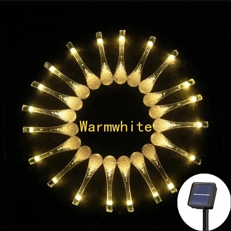 ソーラーLEDストリングライト(屋外用)