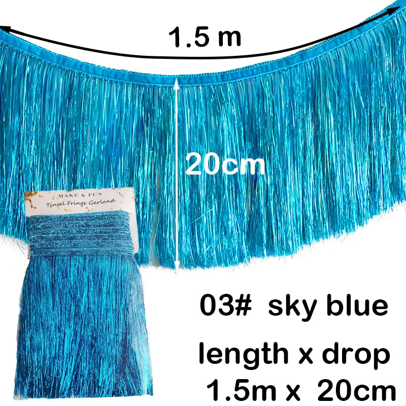 パーティー・インテリア装飾 誕生日用バナー フリンジガーランド 壁面装飾