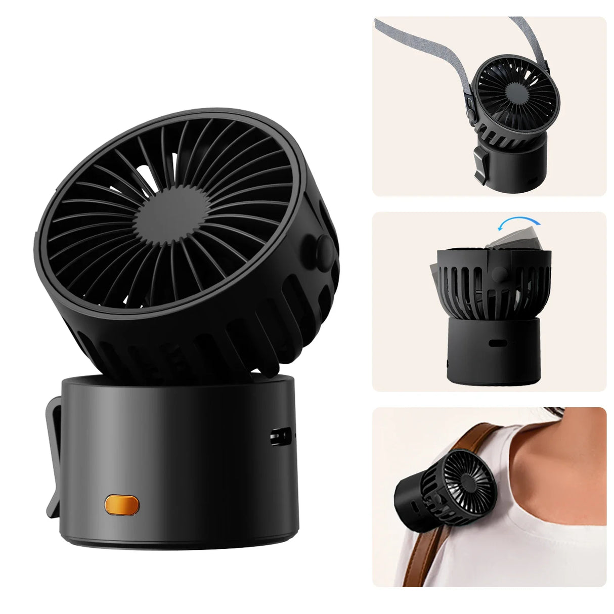 |イベント・ノベルティ用品 | 充電式ミニポータブルネックファン