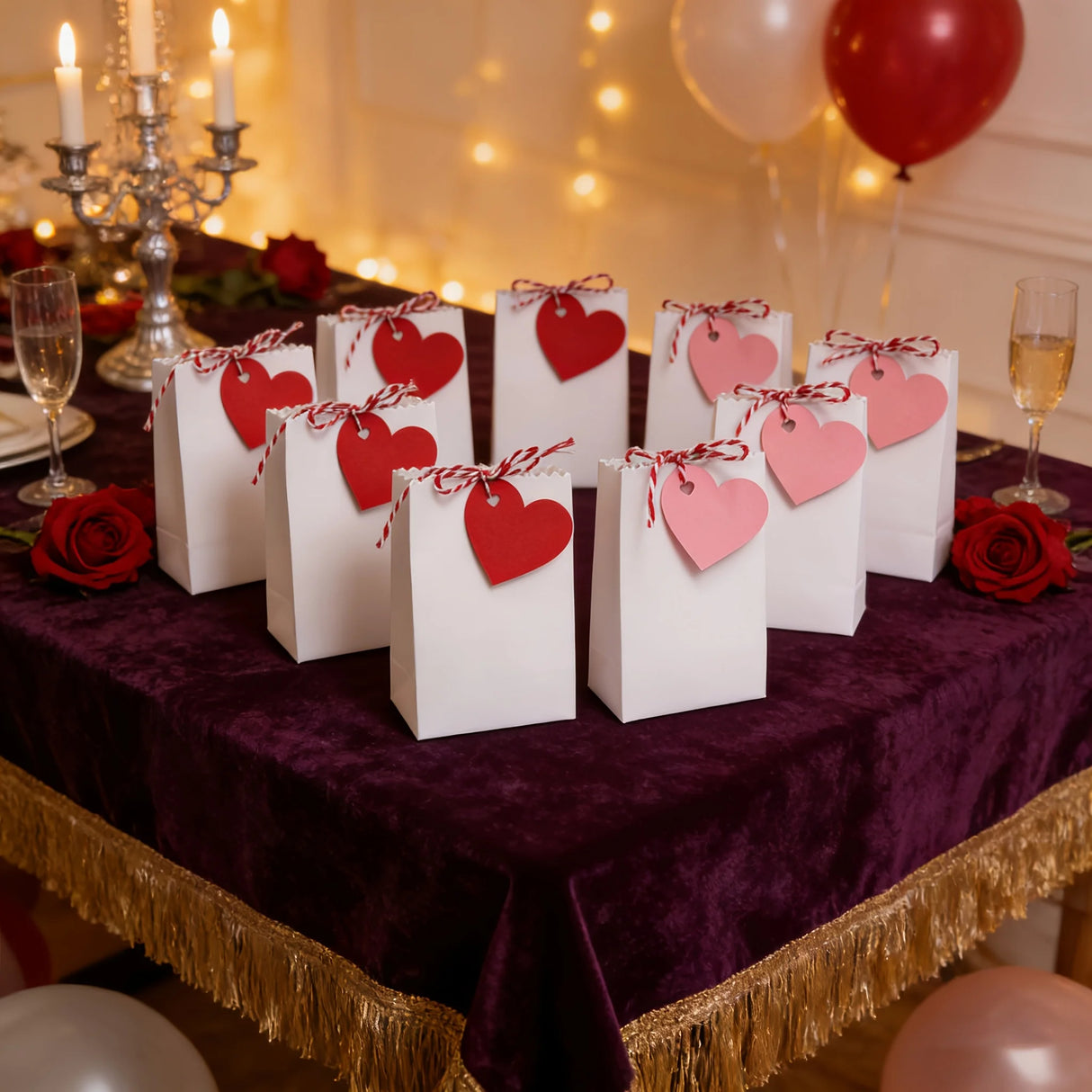 DIY用クラフト紙箱セット10個(紐・タグ付)