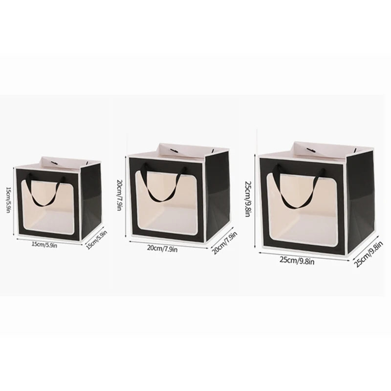 |ノベルティ用品 | 透明窓付きギフトバッグ | S/ M/ L