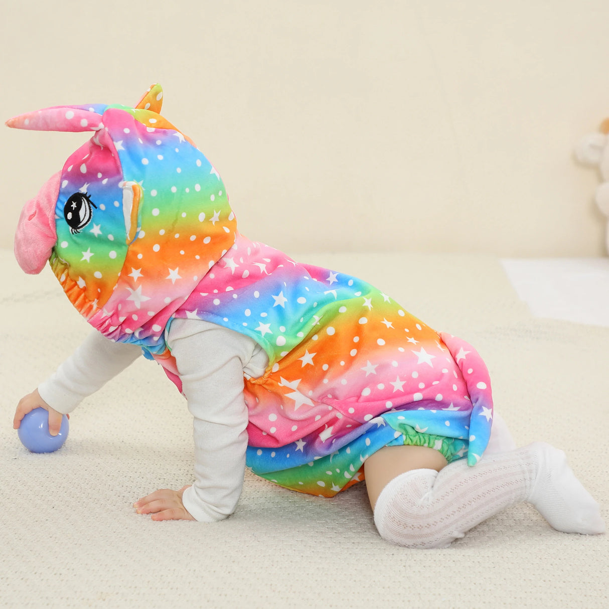 イベント・ハロウィングッズ|アニマル・ユニコーンベビーロンパース(0〜24ヶ月)女の子用