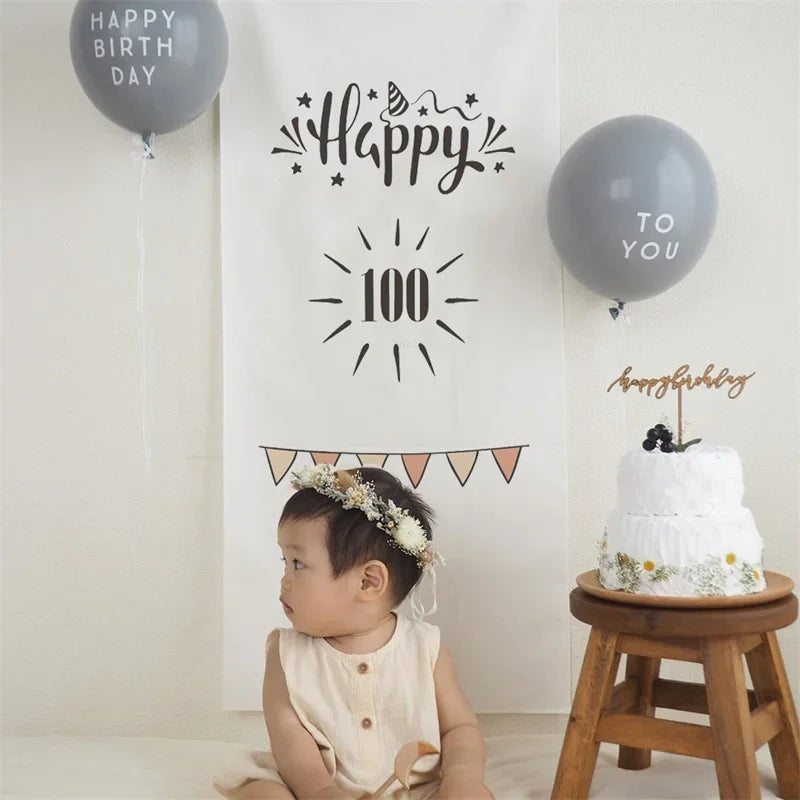 パーティー装飾 布製バースデー用 壁面バナー 誕生日会用