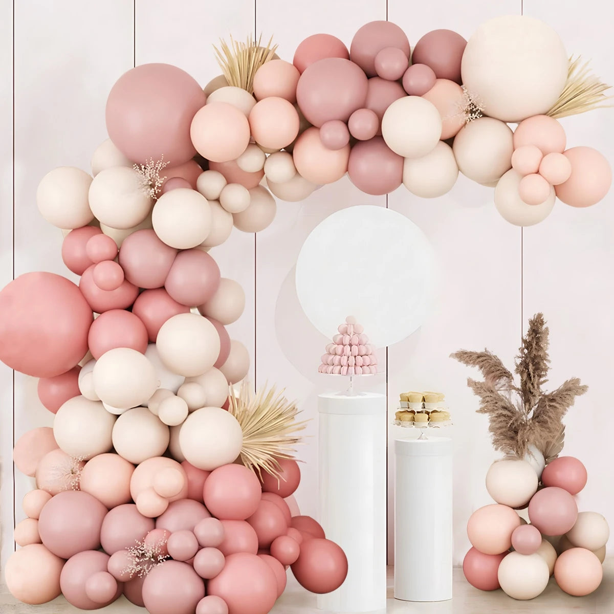 イベント・バルーン装飾|レトロピンクバルーンセット(100個)