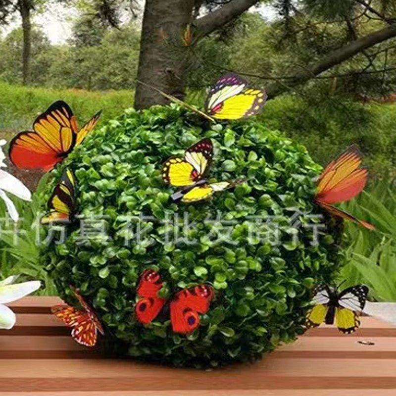 10〜50cmの人工緑の植物の芝生のボール