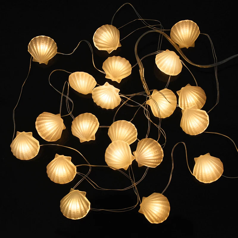 パーティー・インテリア用装飾 シェル&スター LEDライト 海モチーフ