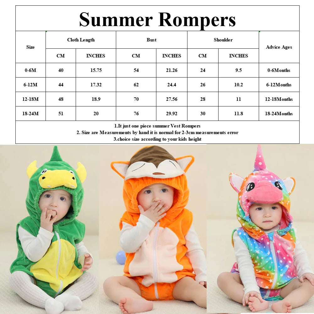 イベント・ハロウィングッズ|アニマル・ユニコーンベビーロンパース(0〜24ヶ月)女の子用