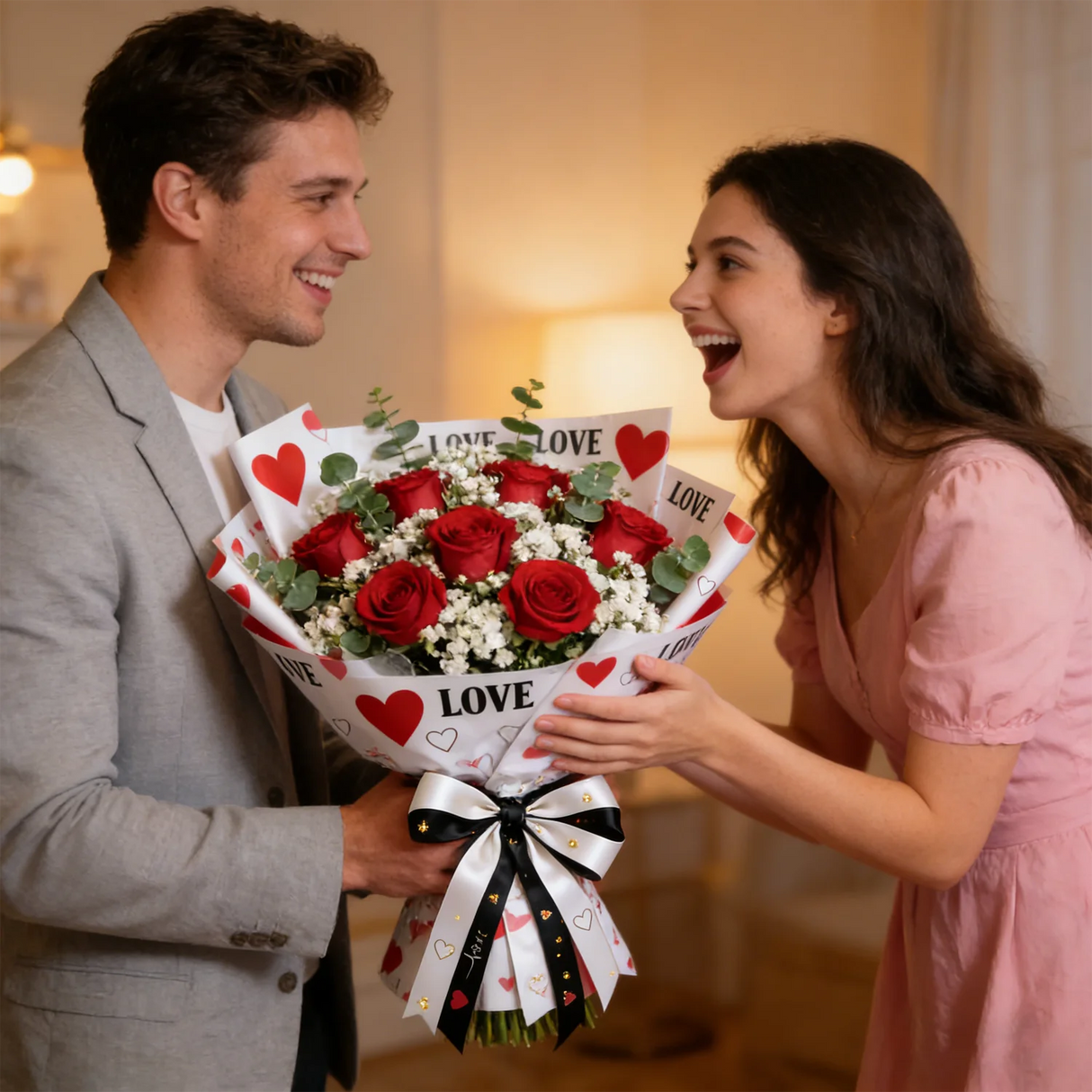 バレンタインデー用5ヤードリボン