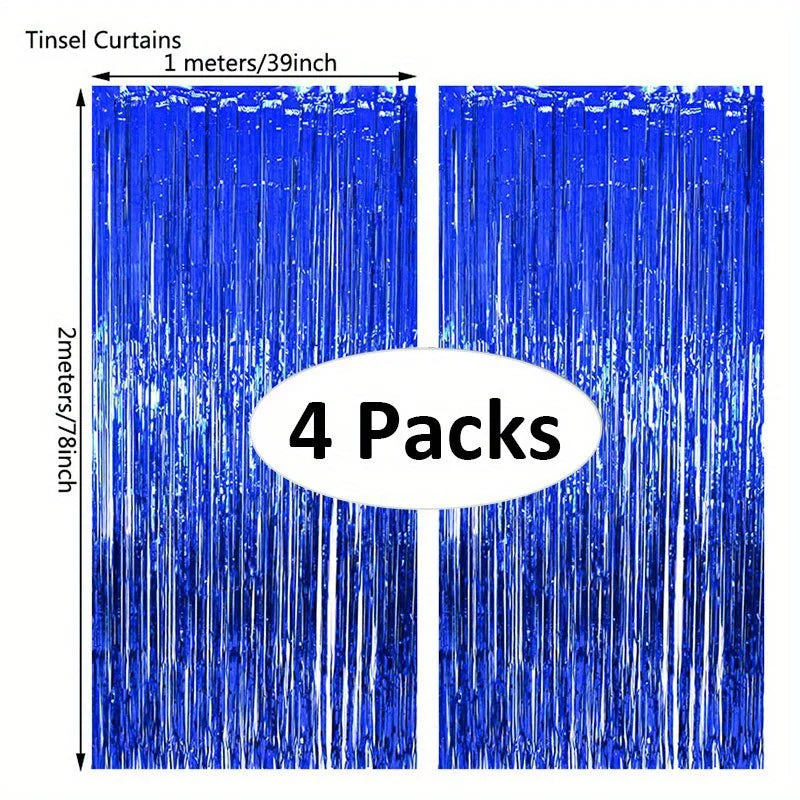 パーティー・インテリア用装飾 キラキラ!ホイル素材カーテン 光反射素材