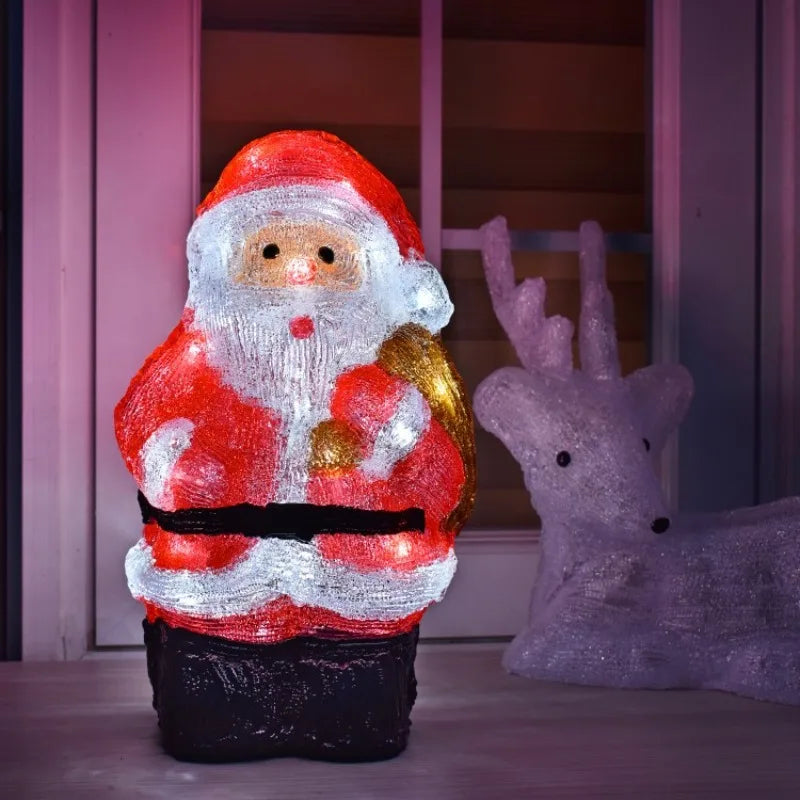 モチーフライト|イベント・クリスマス装飾|屋内用サンタクロースライト(H35c)