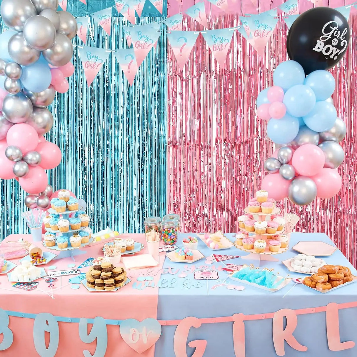 イベント・パーティーグッズ|ホイルフリンジカーテン6枚セット