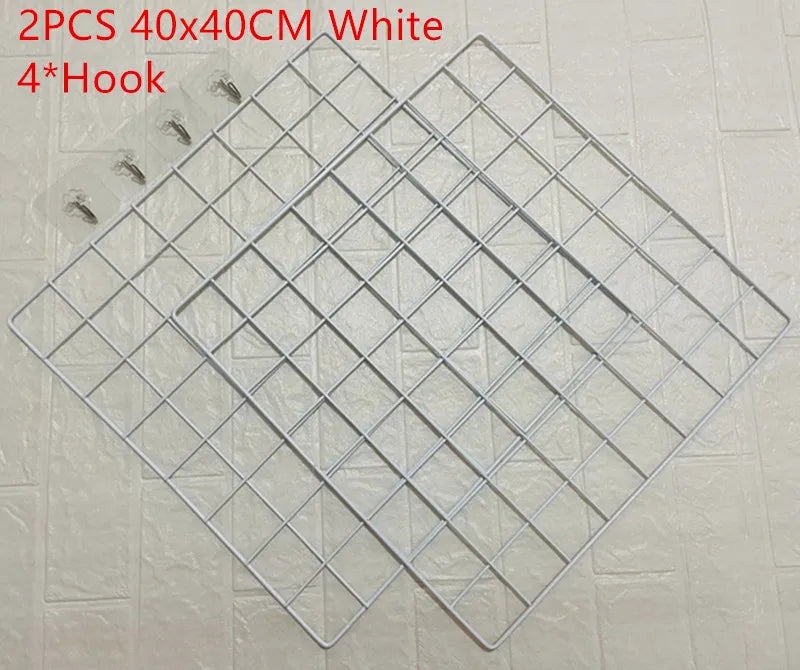 アイアンメッシュウォールラックネット什器