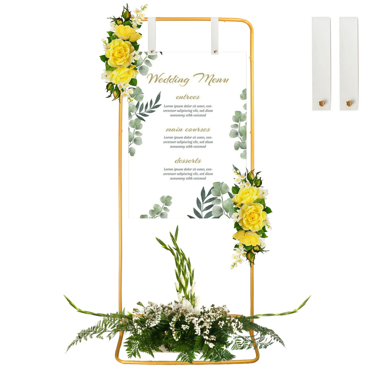 金属製フォトブース ゴールドアーチスタンド