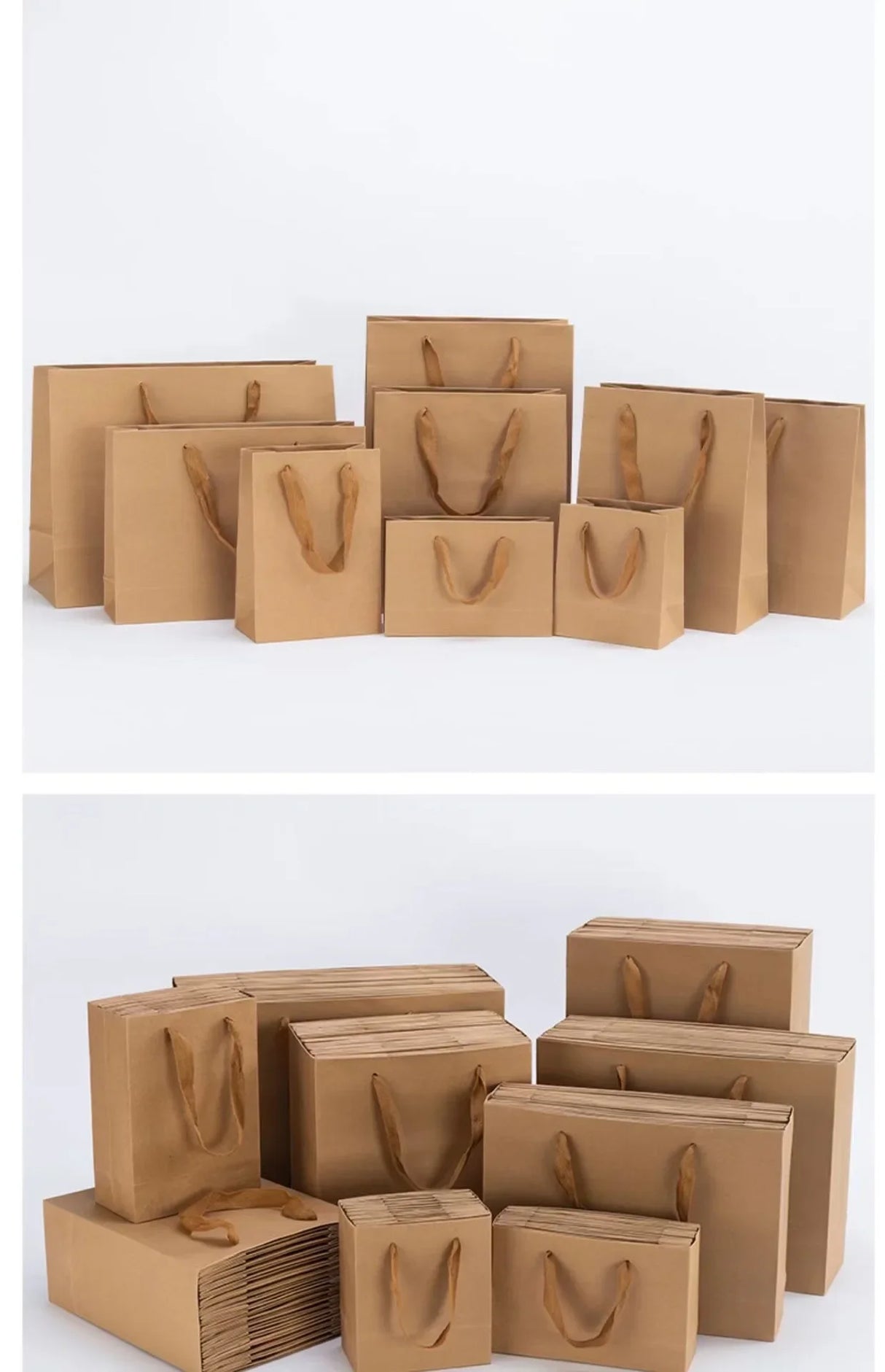 |ノベルティ用品 | クラフト紙ギフトバッグ10枚セット