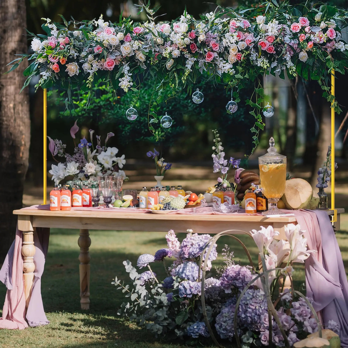 イベント・パーティー装飾 卓上用デコレーションスタンド サイズ調節可能