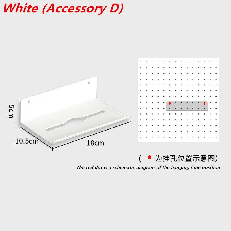 多機能メタルペグボード収納ラック