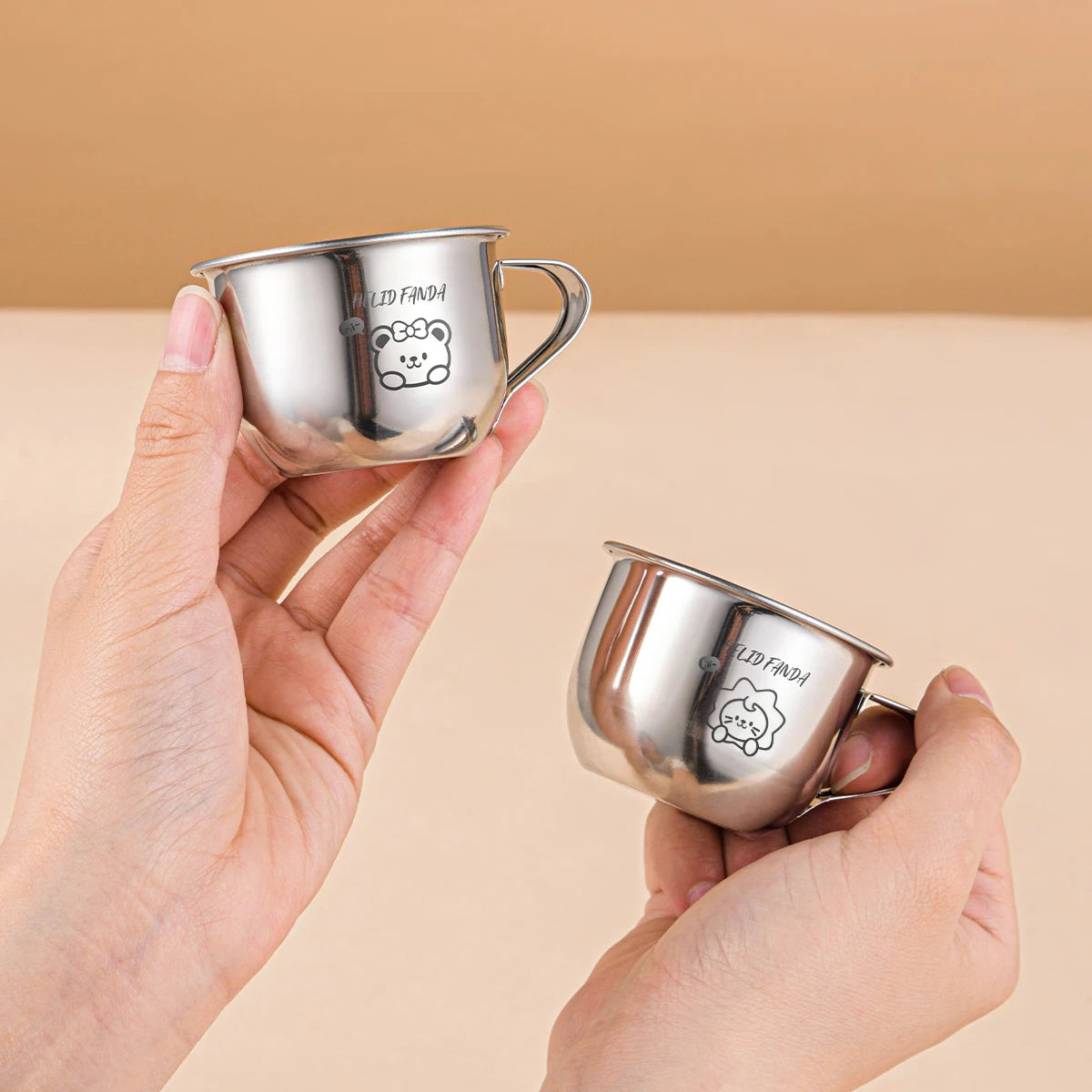|イベント・ノベルティ用品 |ステンレス製 アニマル柄ミニカップ | 70ml