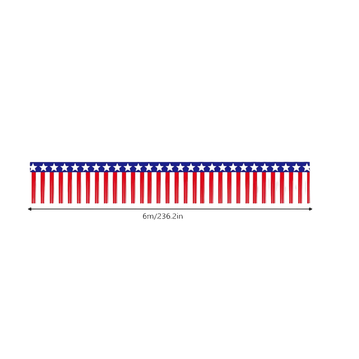 パーティー・インテリア装飾 星条旗風デザイン タッセルガーランド アメリカン