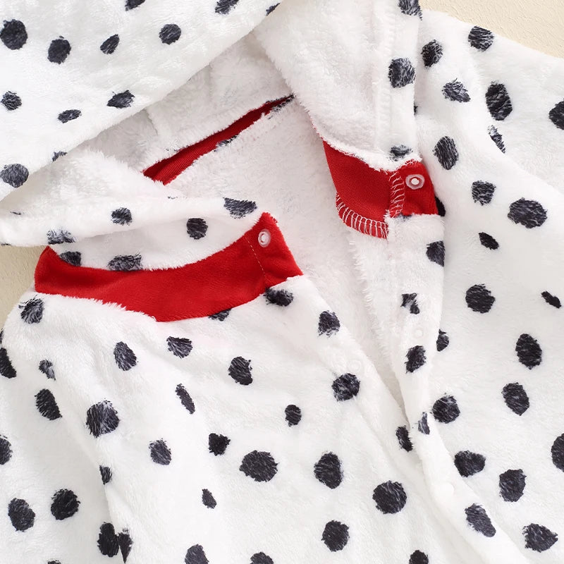 イベント・ハロウィングッズ|ダルメシアン着ぐるみ風ロンパース(0〜18ヶ月)