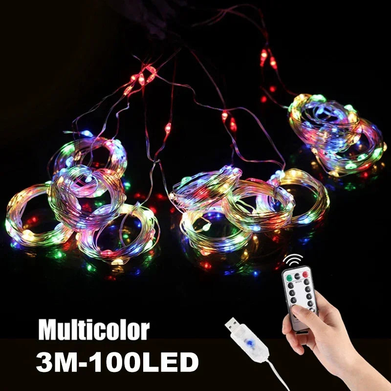 カーテンライト|イベント・パーティー装飾|LEDカーテンライト フェアリーライト USB対応(3M)