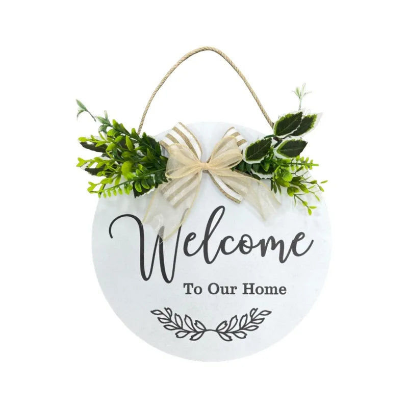 木製ウェルカムサインプレート