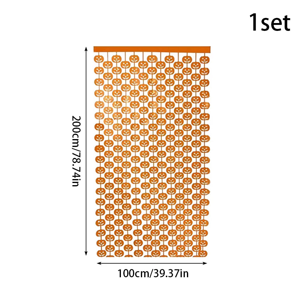 イベント・ハロウィン装飾|ハロウィン柄カーテンデコレーションセット