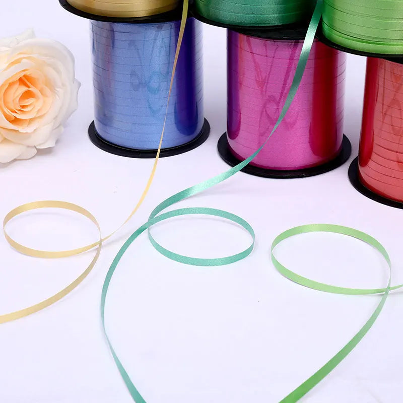 イベント・バルーン装飾 | マルチカラー クラフト用リボン| 230m巻