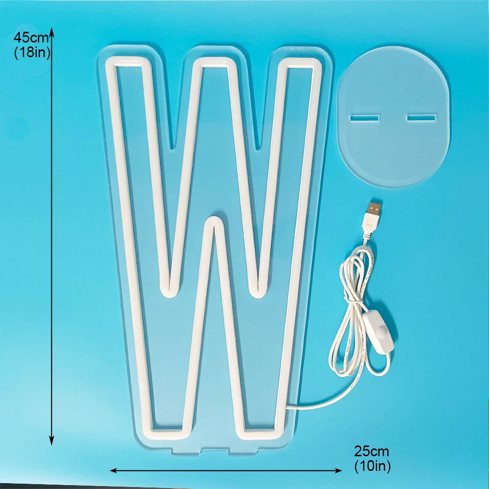 アルファベット型LEDライト USB電源タイプ
