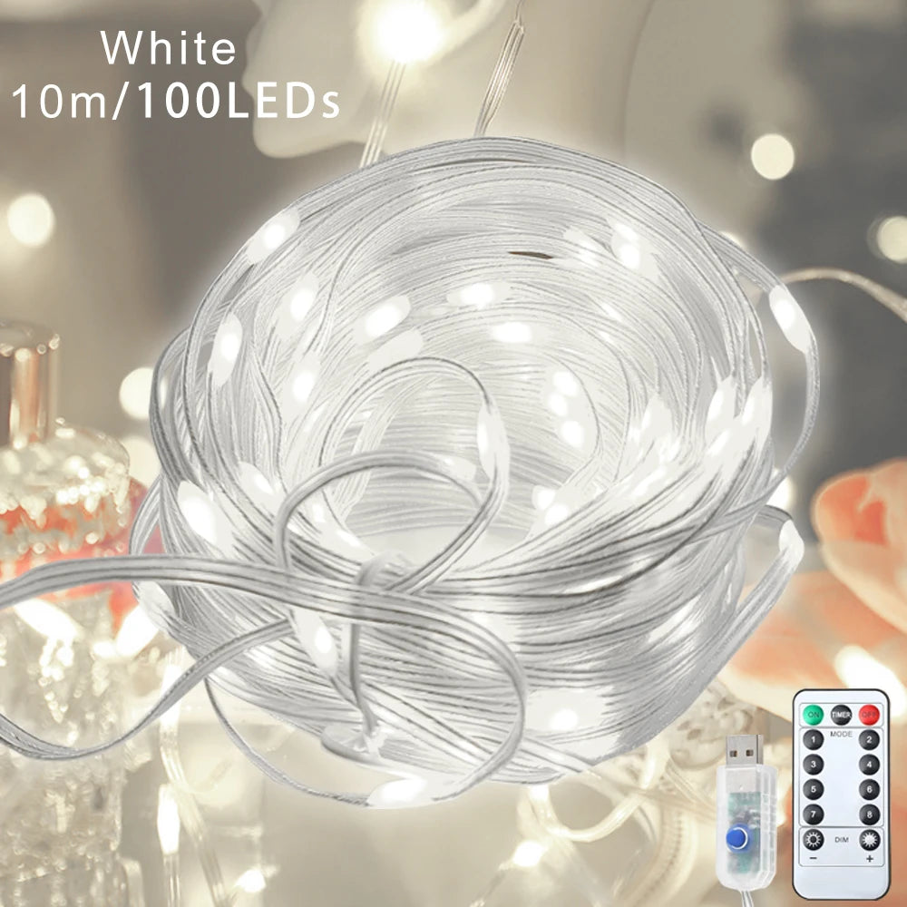 ドレープライト|イベント・クリスマス装飾|USBストリングライト( 5M/10M/20M)