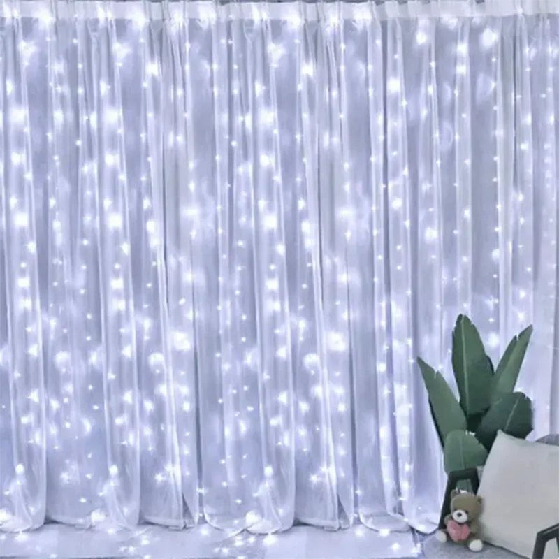 カーテンライト|イベント・クリスマス装飾|防水クリスマスカーテンライトUSB接続(幅3M/4M/6M)