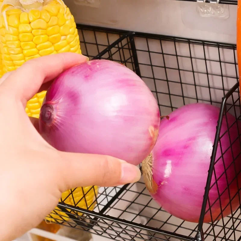 パンチフリー壁掛けキッチン収納ラック