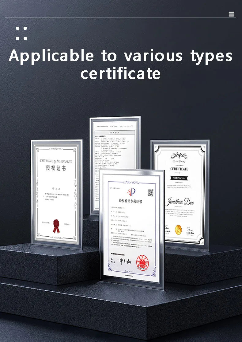 アクリル透明クリスタルフォトフレーム