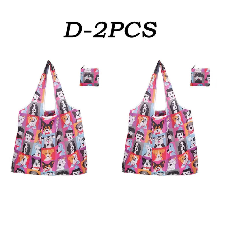 |ノベルティ用品 | 大容量・折りたたみ式プリントエコバッグ | 46×40c