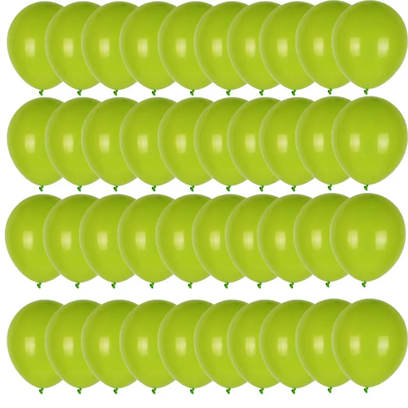 レトロダークグリーンバルーン40個セット
