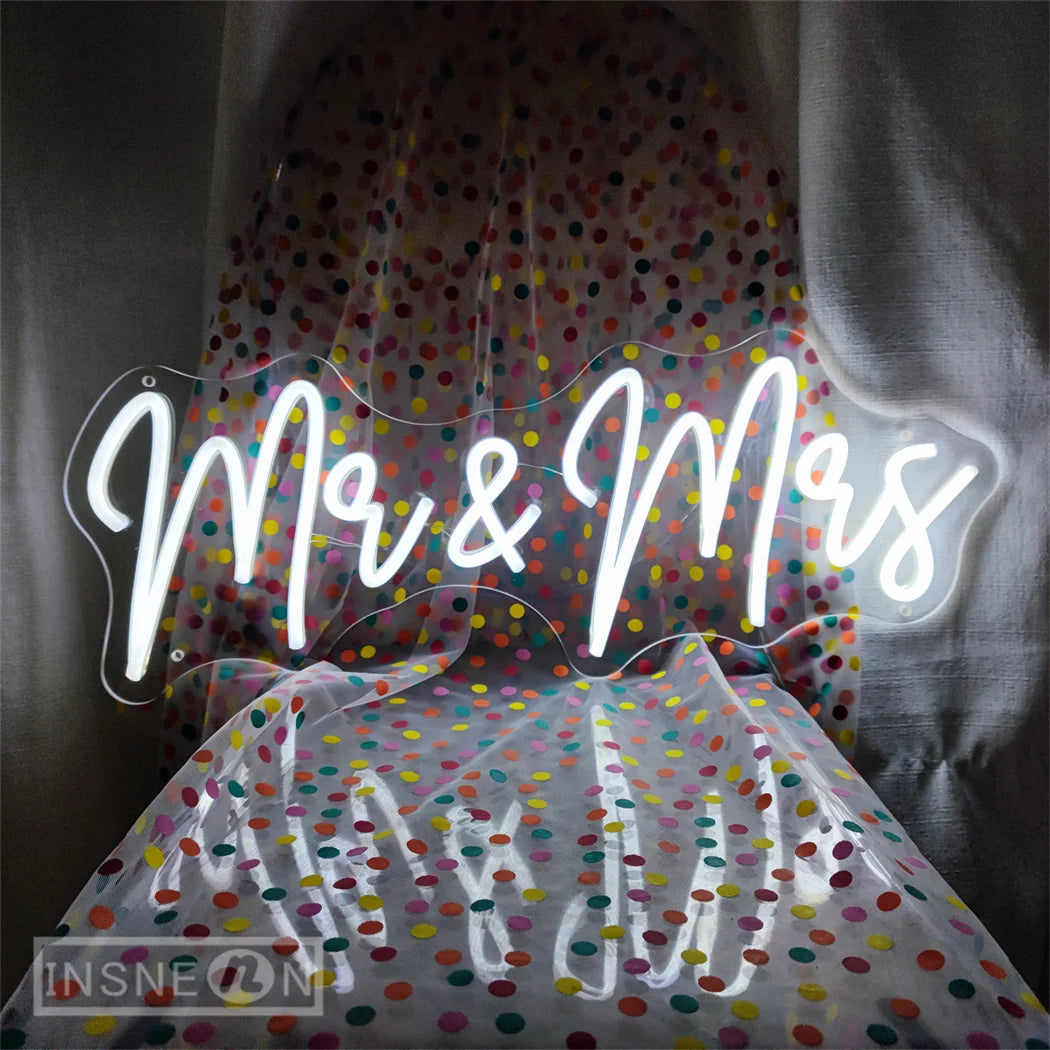 Mr&Mrs/Better Together LED ネオンサイン(ネオン看板)