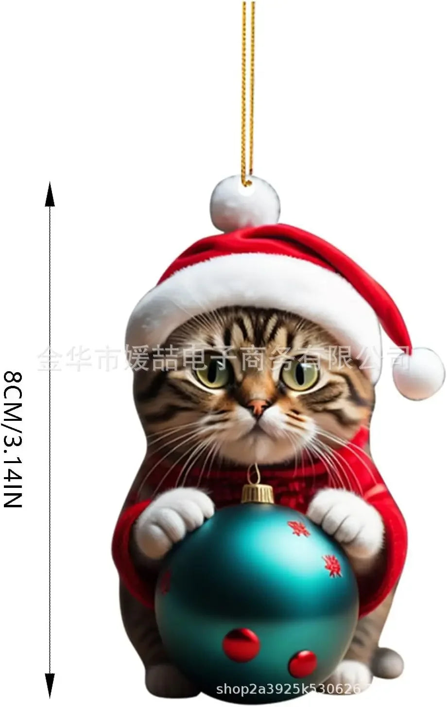 【クリスマス・インテリア装飾】猫・スノーマンなどの可愛いオーナメント(13パターン)